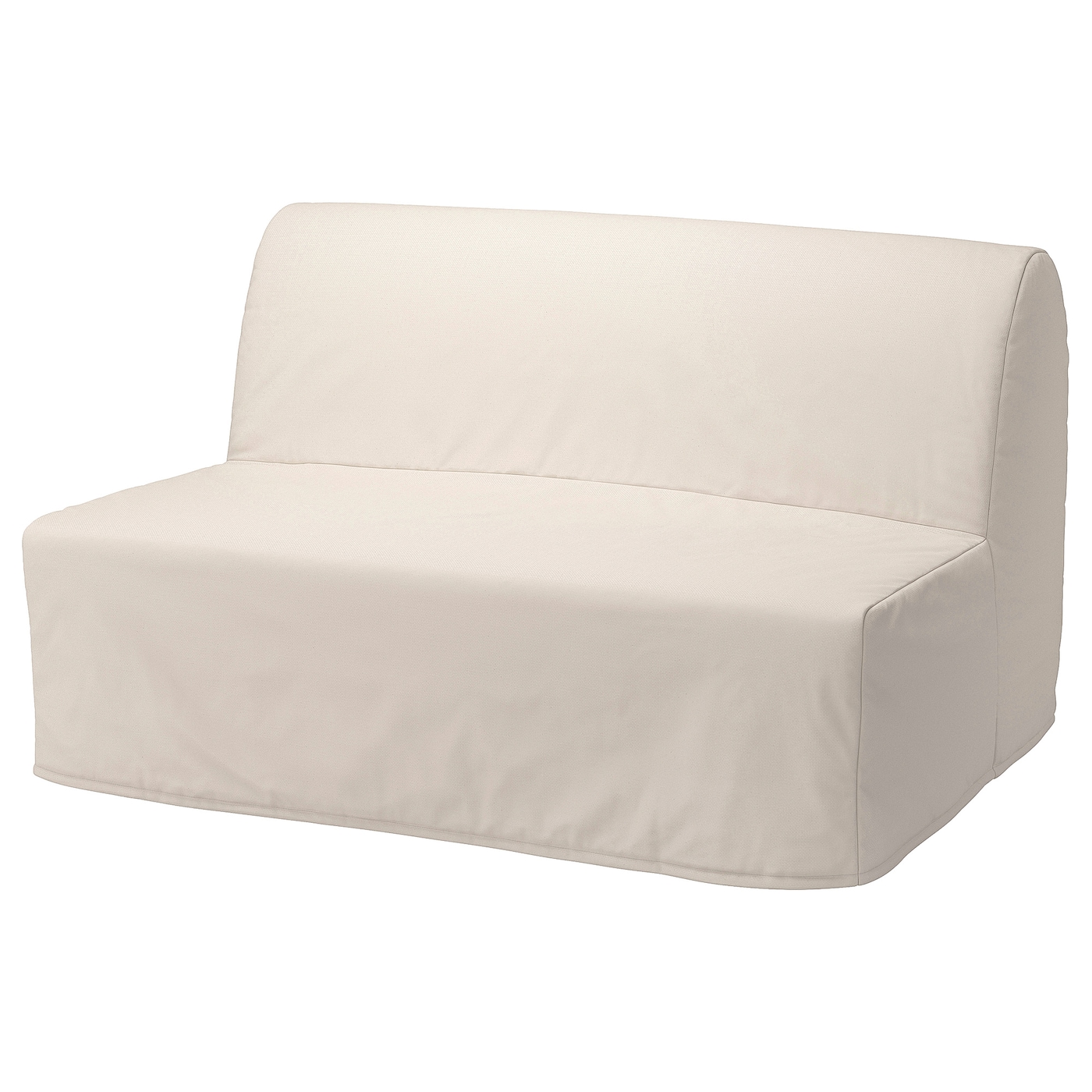 IKEA LYCKSELE LÖVÅS sofa 2-osobowa, rozkładana, Ransta naturalny, Szerokość: 142 cm