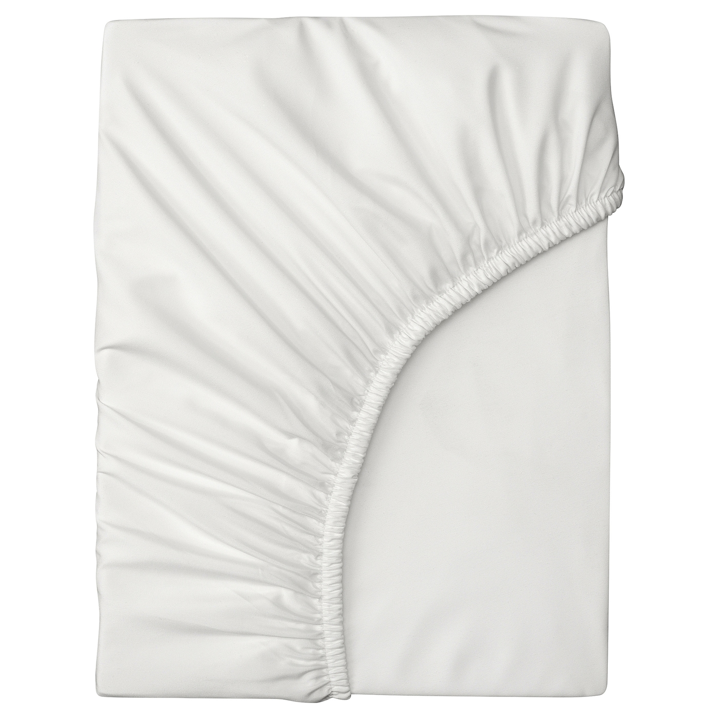 IKEA BRUKSVARA prześcieradło z gumką, biały, 90x200 cm