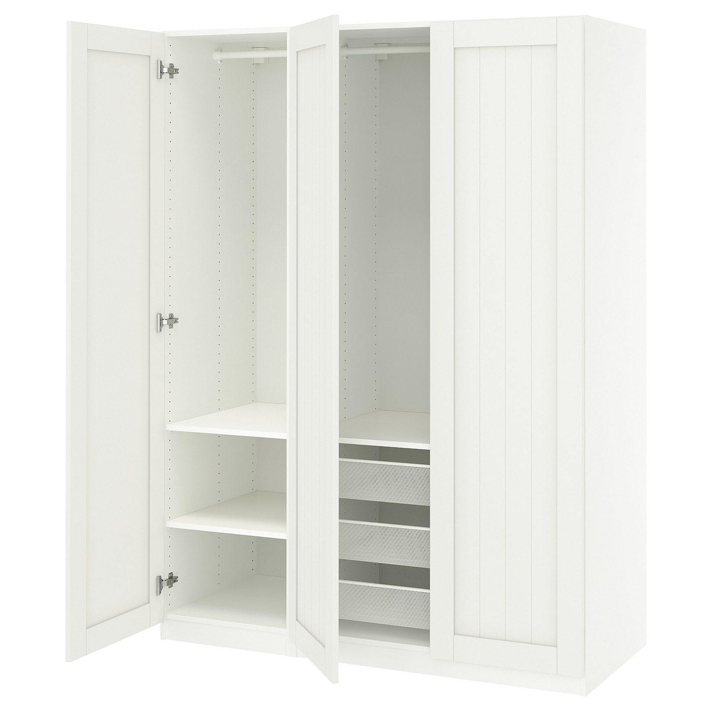 IKEA PAX / GULLABERG kombinacja szafy, biały/biały, 150x60x201 cm