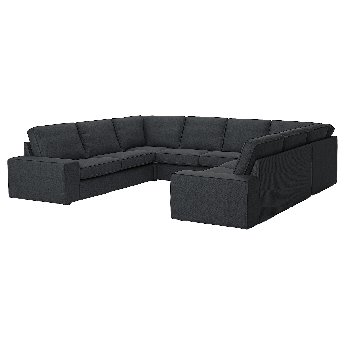 IKEA KIVIK sofa w kształcie litery U, 6-osob, Tresund antracyt, Szerokość: 328 cm