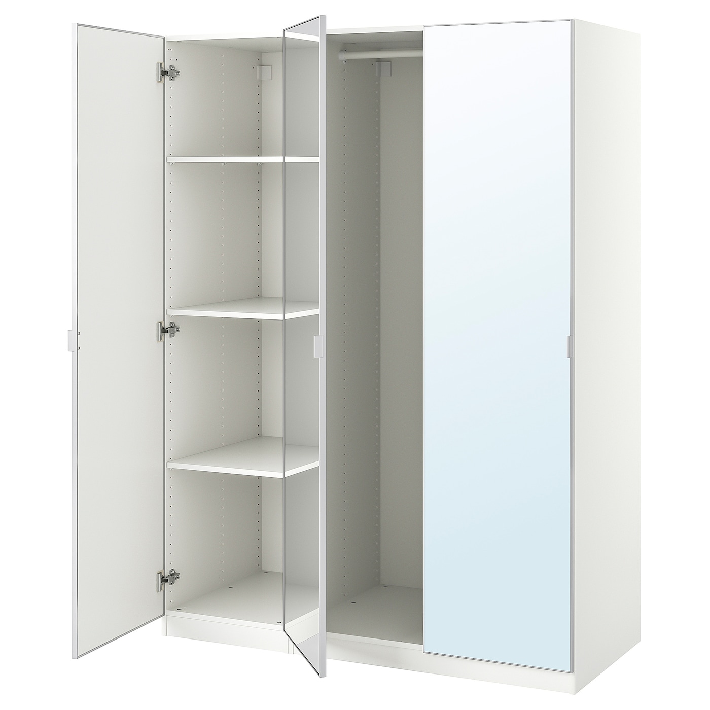 IKEA PAX / ÅHEIM kombinacja szafy, biały/lustro, 150x60x201 cm