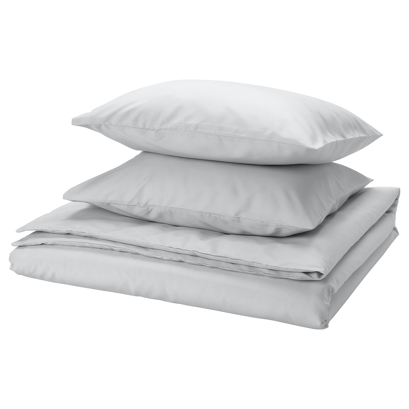 IKEA PILTANDVINGE poszwa na kołdrę i 2 poszewki, szary, 200x200/50x60 cm