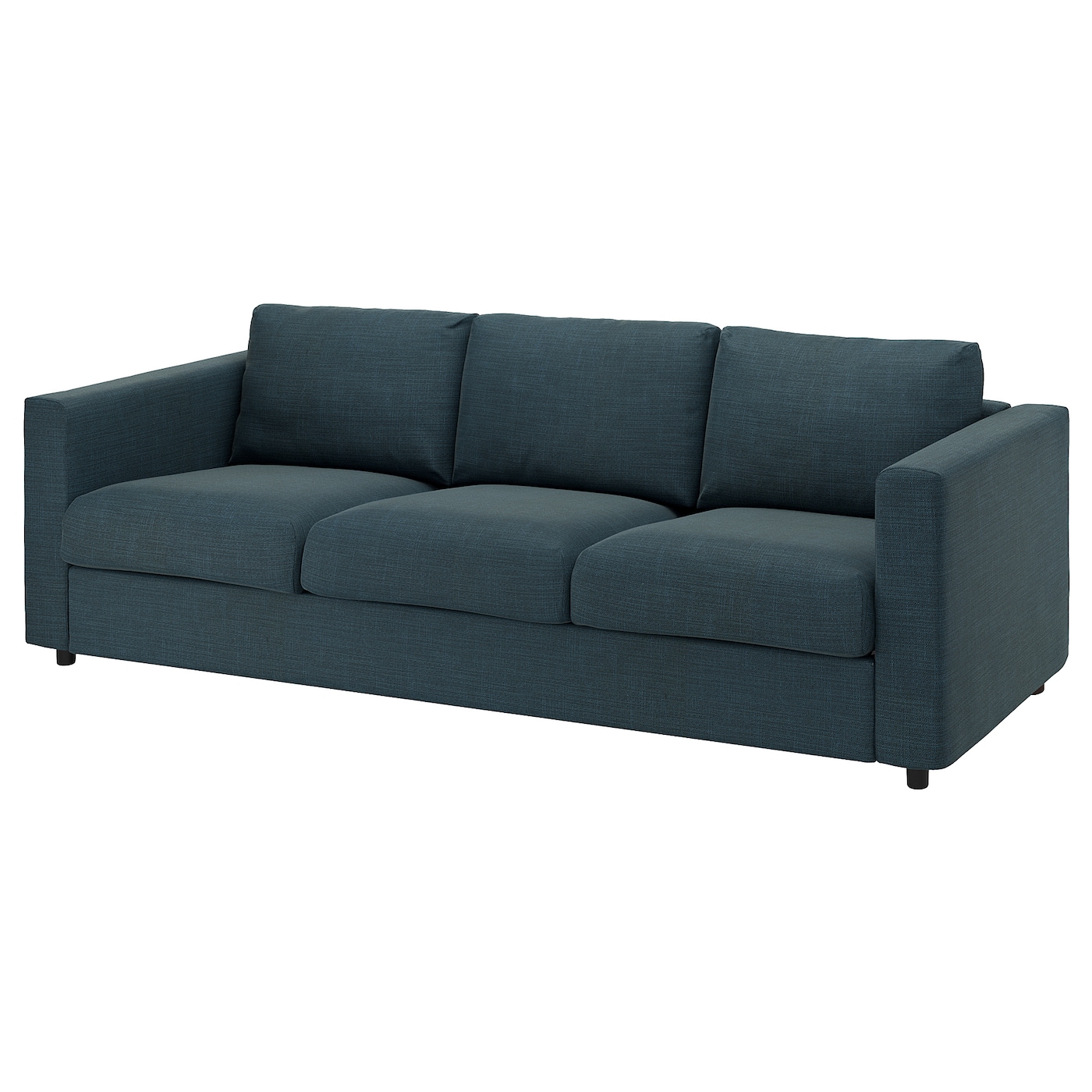 IKEA VIMLE sofa 3-osobowa, Hillared granatowy, Wysokość z poduchami oparcia: 83 cm