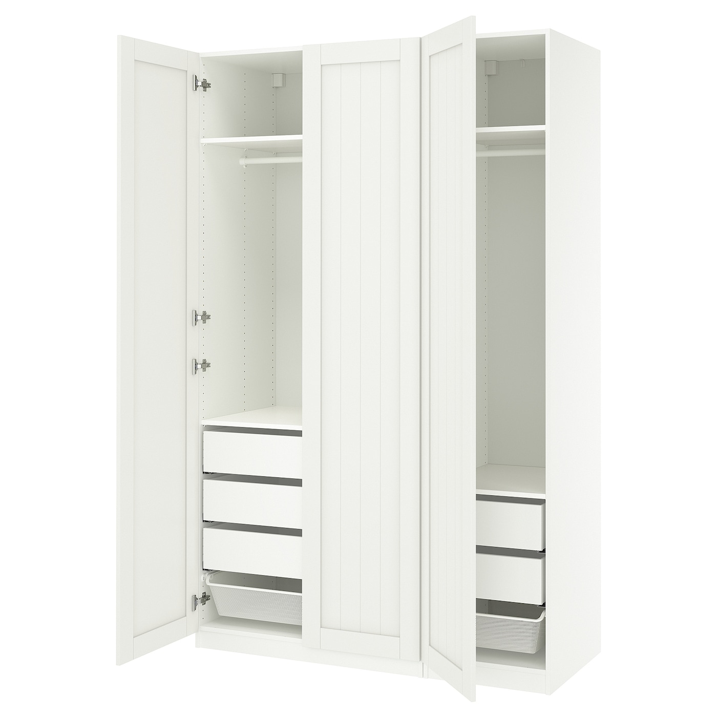 IKEA PAX / GULLABERG kombinacja szafy, biały/biały, 150x60x236 cm