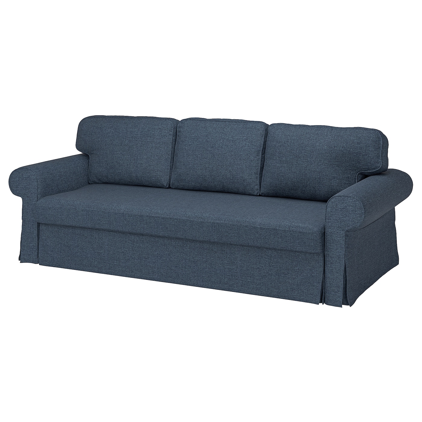 IKEA VRETSTORP sofa 3-osobowa, rozkładana, Kilanda granatowy, Szerokość: 244 cm