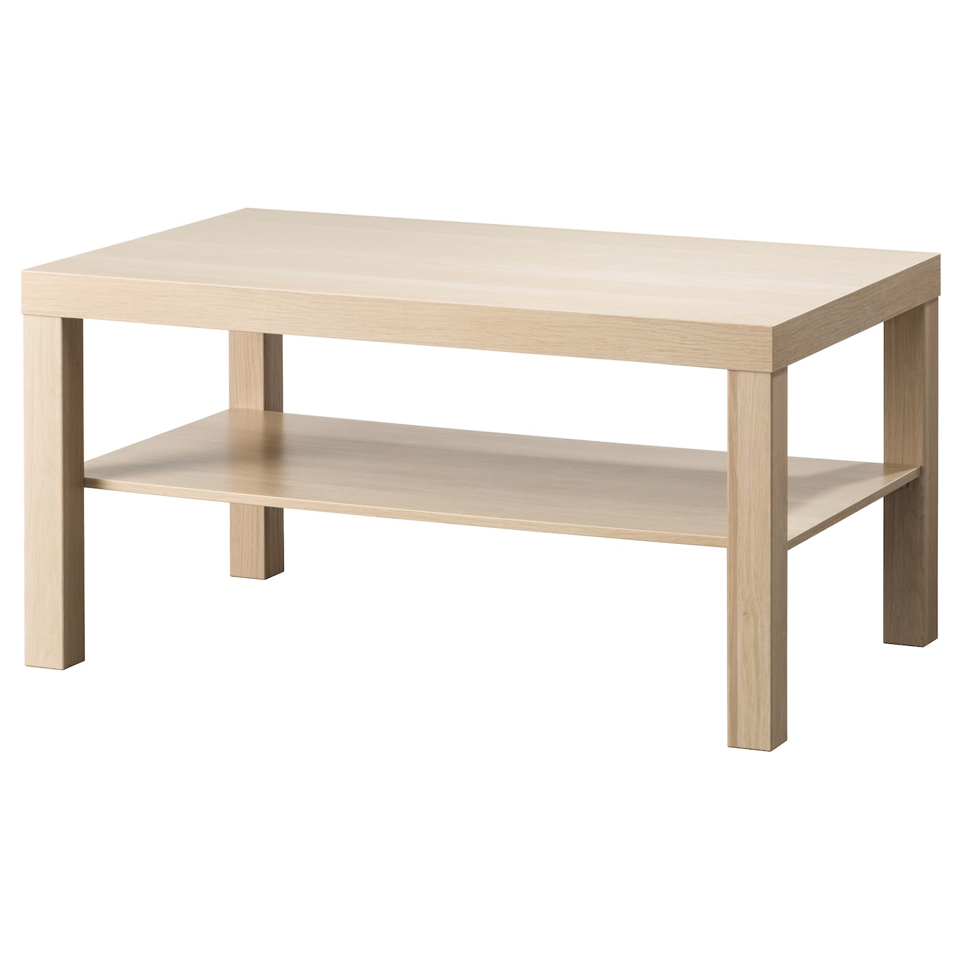 IKEA LACK stolik kawowy, imitacja dębu bejcowanego na biało, 90x55 cm