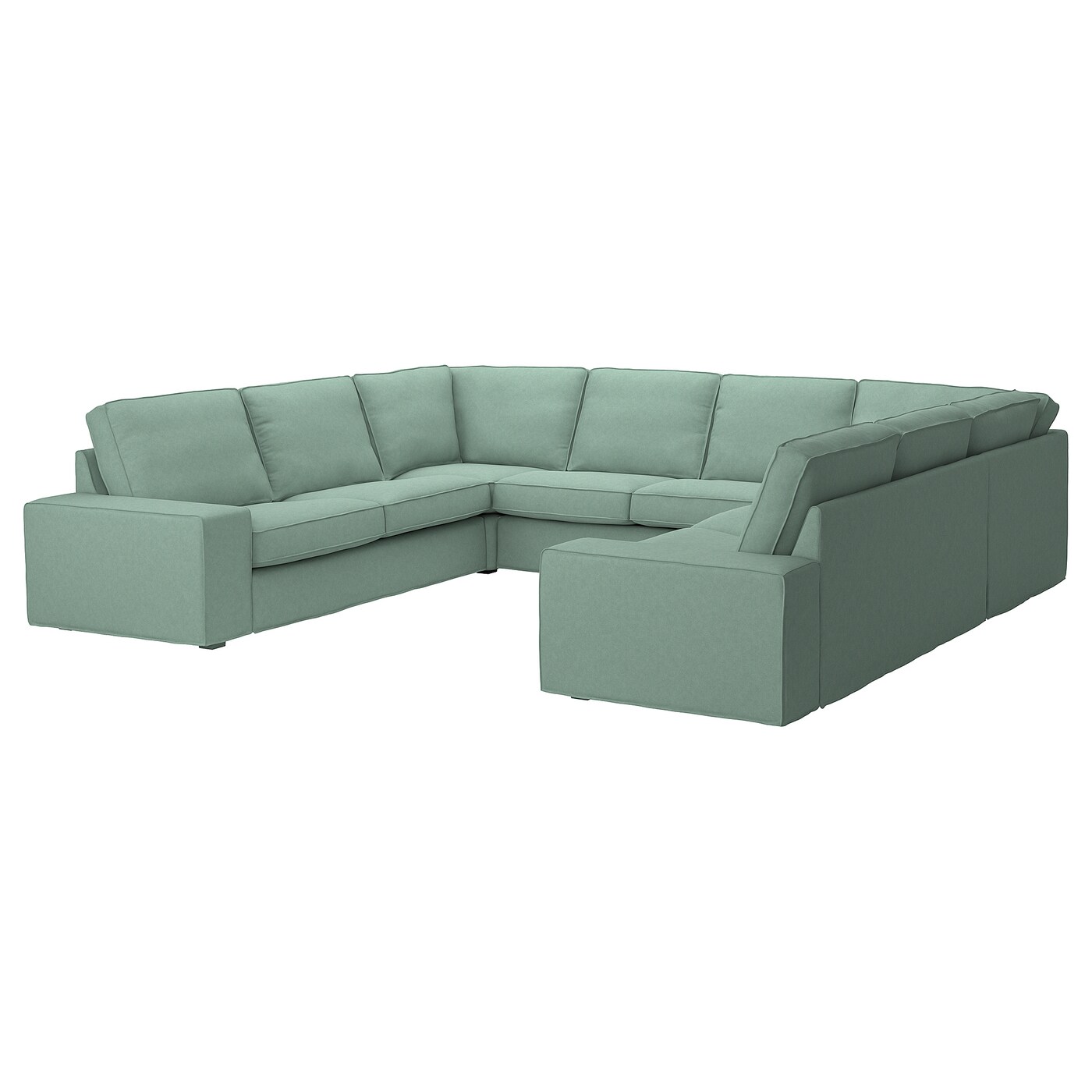 IKEA KIVIK sofa w kształcie litery U, 6-osob, Tallmyra jasnozielony, Szerokość: 328 cm