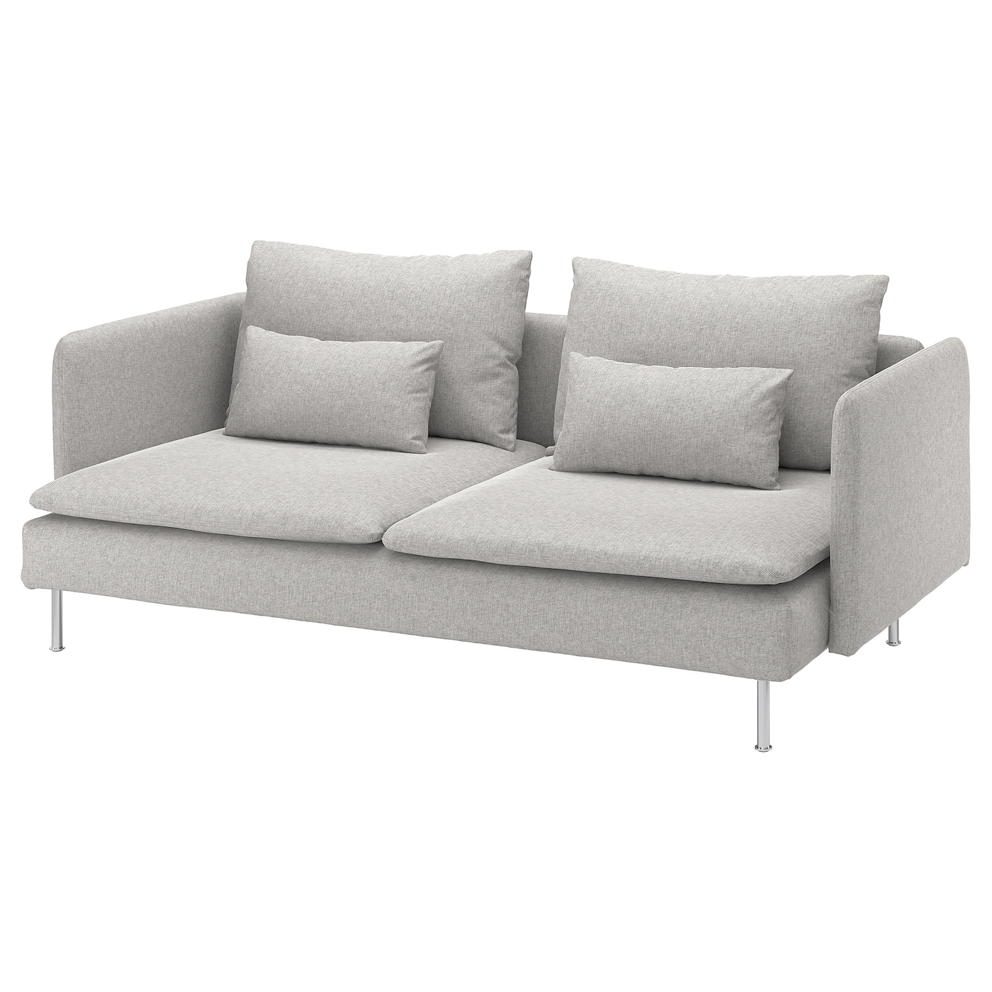 IKEA SÖDERHAMN sofa 3-osobowa, Tallmyra biały/czarny, Wysokość z poduchami oparcia: 83 cm