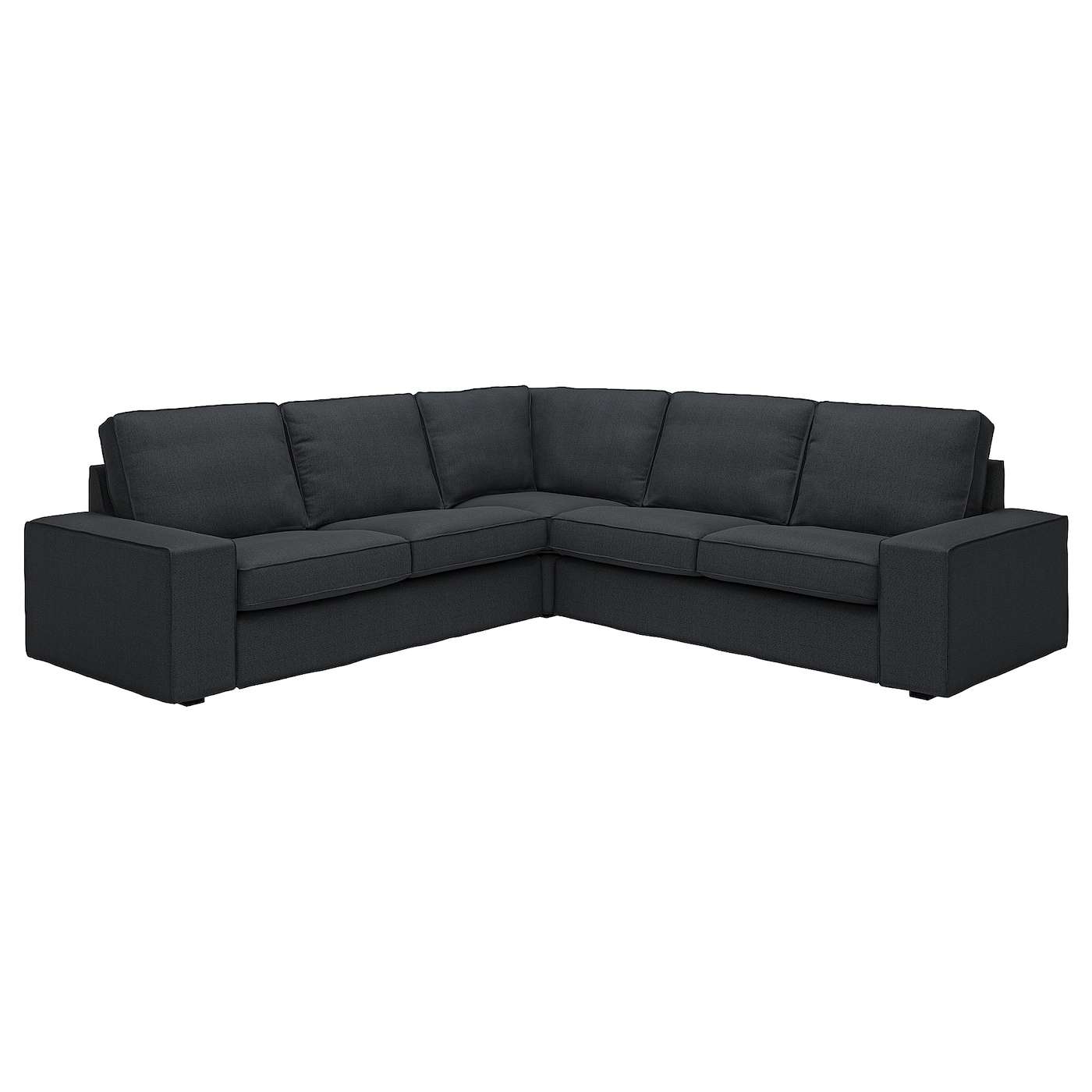 IKEA KIVIK sofa narożna 4-osobowa, Tresund antracyt, Głębokość: 95 cm