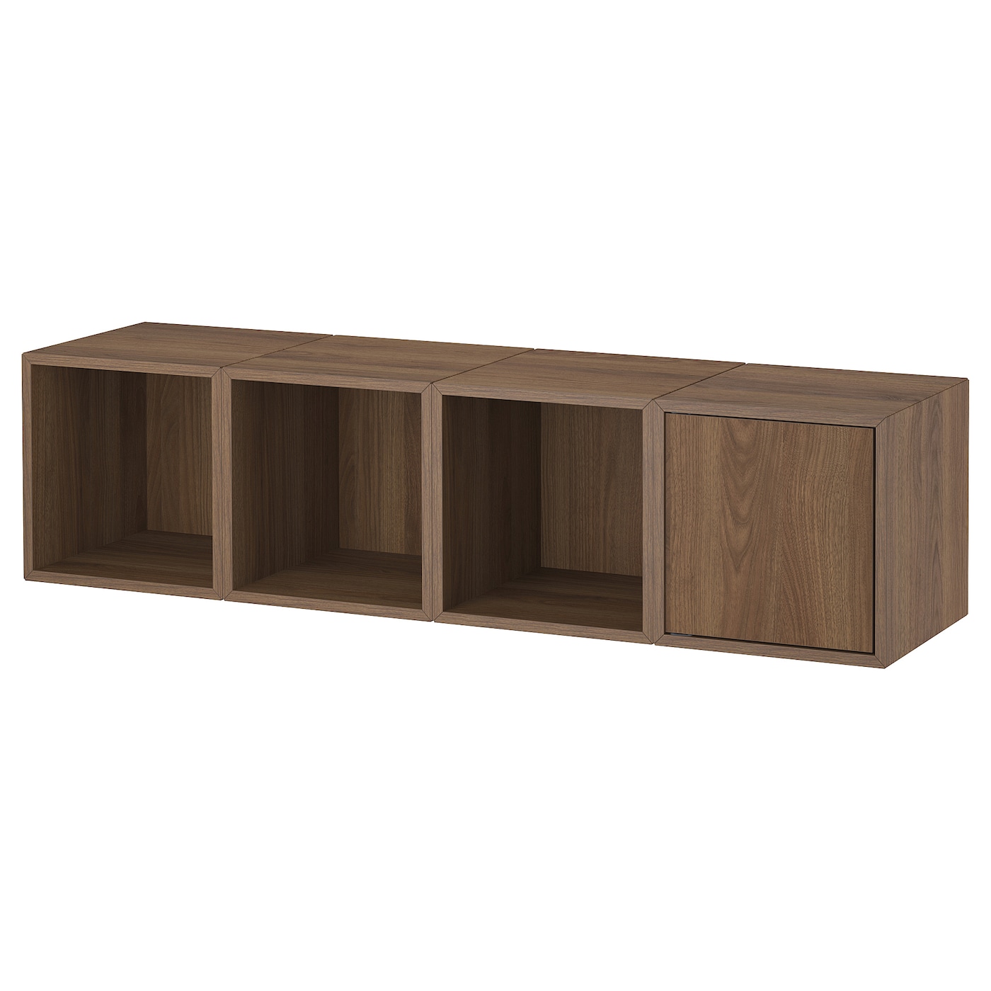 IKEA EKET kombinacja szafek ściennych, orzech, 140x35x35 cm
