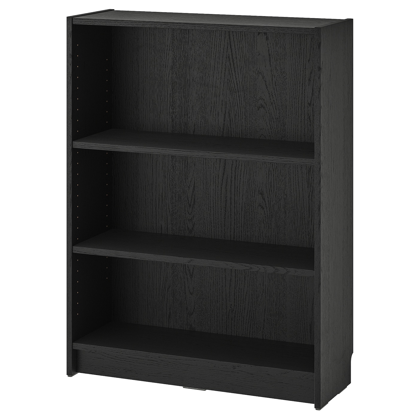 IKEA BILLY regał, czarny imit. dębu, 80x28x106 cm