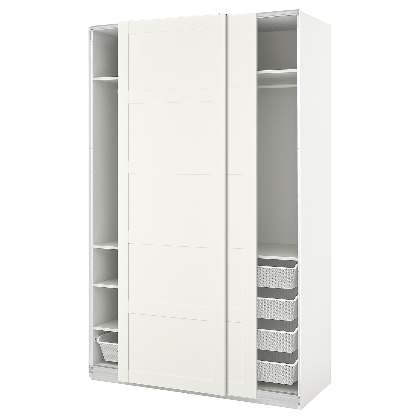 IKEA PAX / BERGSBO kombinacja szafy, biały/biały, 150x66x236 cm