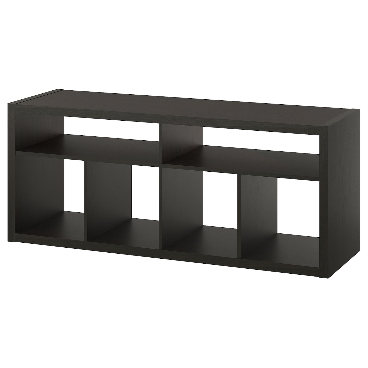 IKEA KALLAX szafka pod TV, czarnobrąz, 147x60 cm