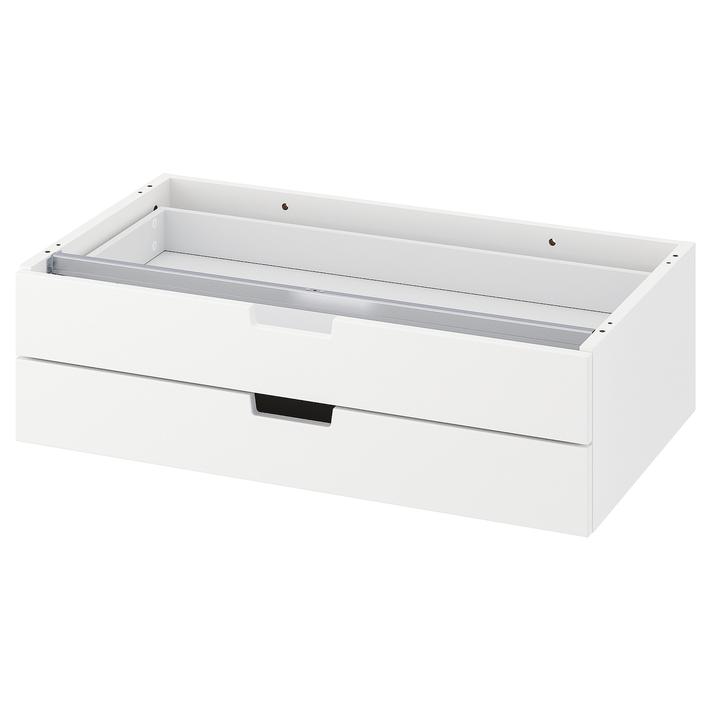 IKEA NORDLI komoda modułowa/2 szuflady, biały, 80x23 cm