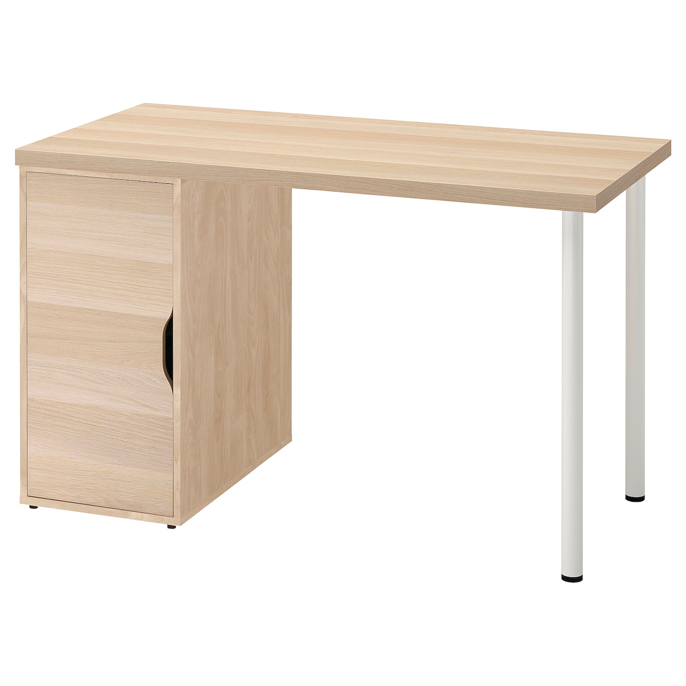IKEA LAGKAPTEN / ALEX biurko, biała bejca/imit. dębu biały, 120x60 cm