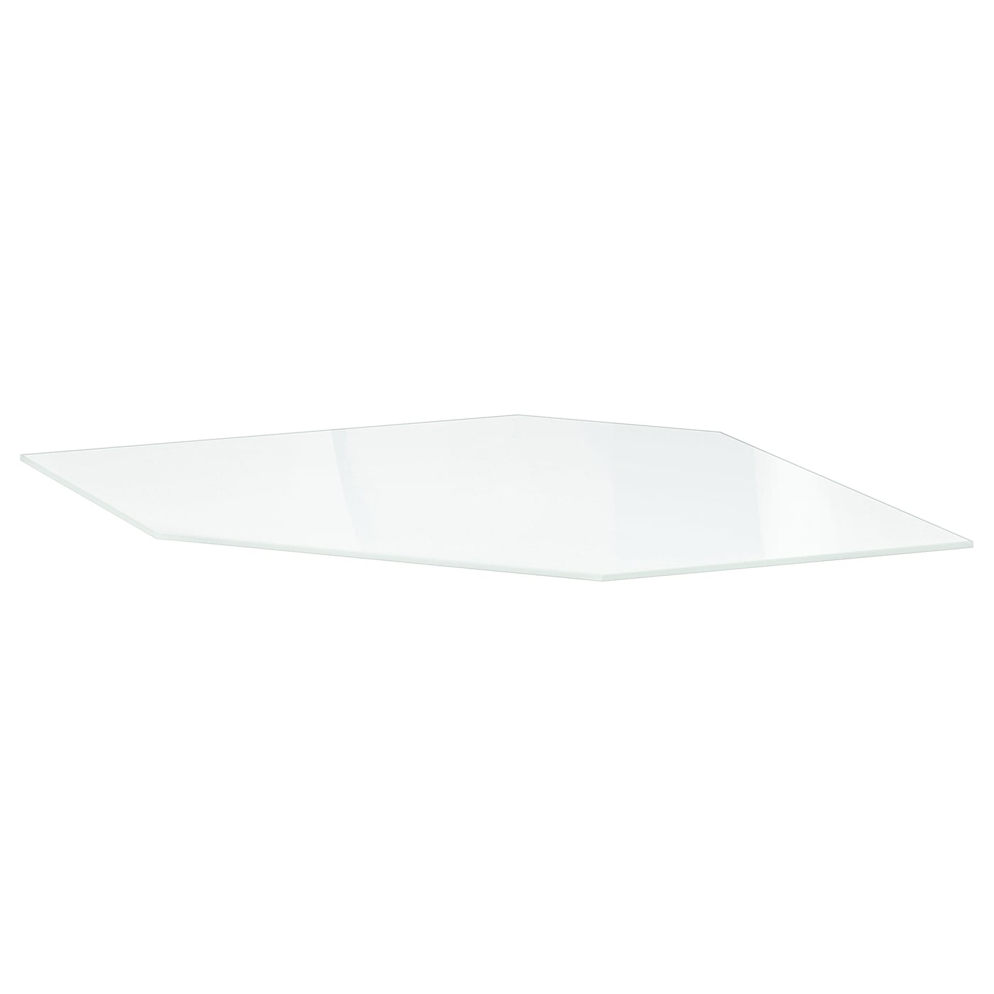 IKEA UTRUSTA półka do szafki ścien naroż, szkło, 68 cm