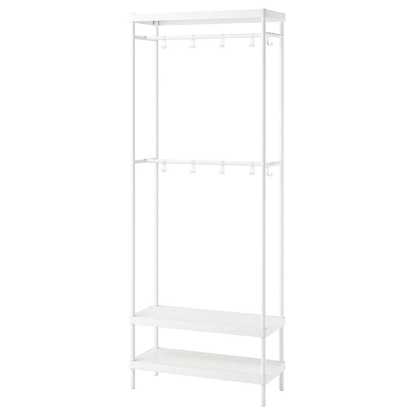 IKEA MACKAPÄR wieszak na ubrania/pólki na buty, biały, 78x32x200 cm