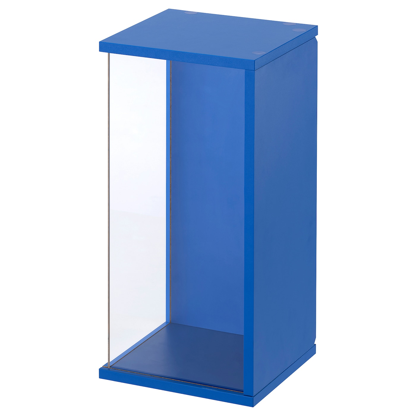 IKEA BRÄNNBOLL gablota ścienna, jaskrawoniebieski, 50x25x25 cm