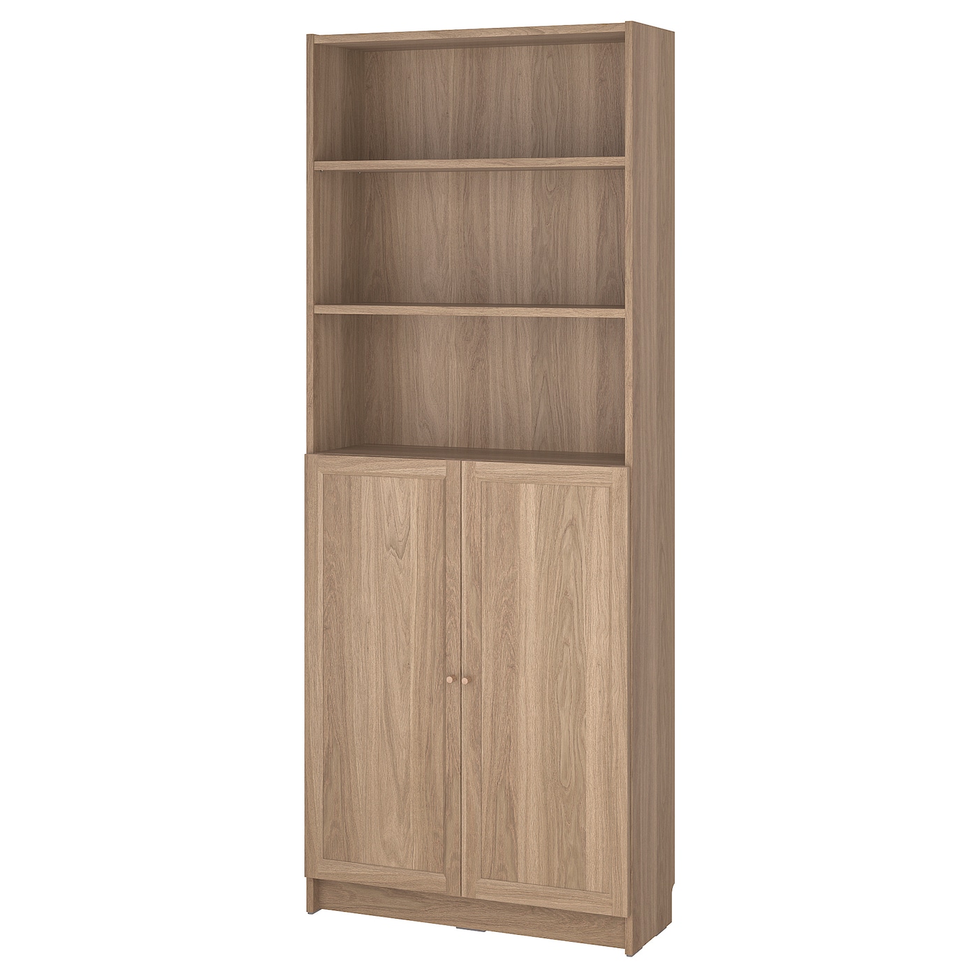 IKEA BILLY / OXBERG regał z drzwiami, imit. dębu, 80x30x202 cm