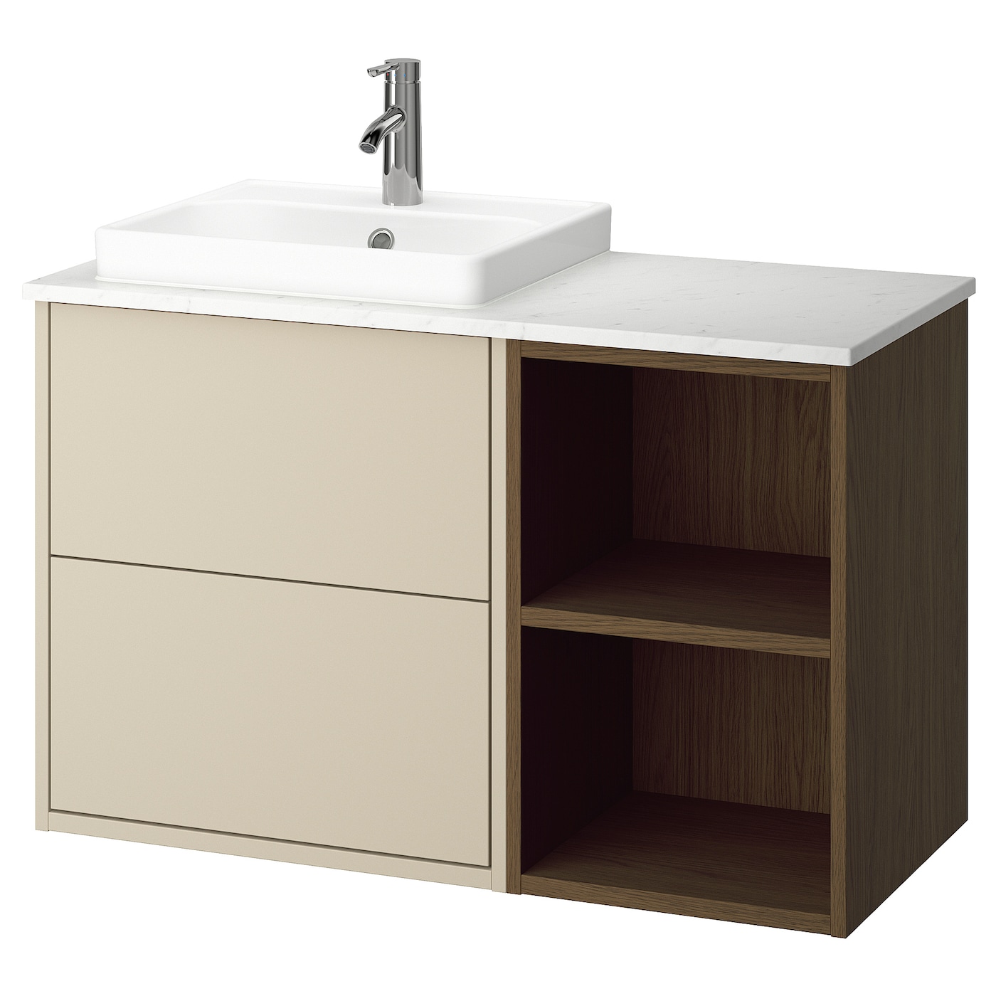 IKEA HAVBÄCK / ORRSJÖN szafka pod umyw/umywalka/bateria, beżowy, 102x49x71 cm