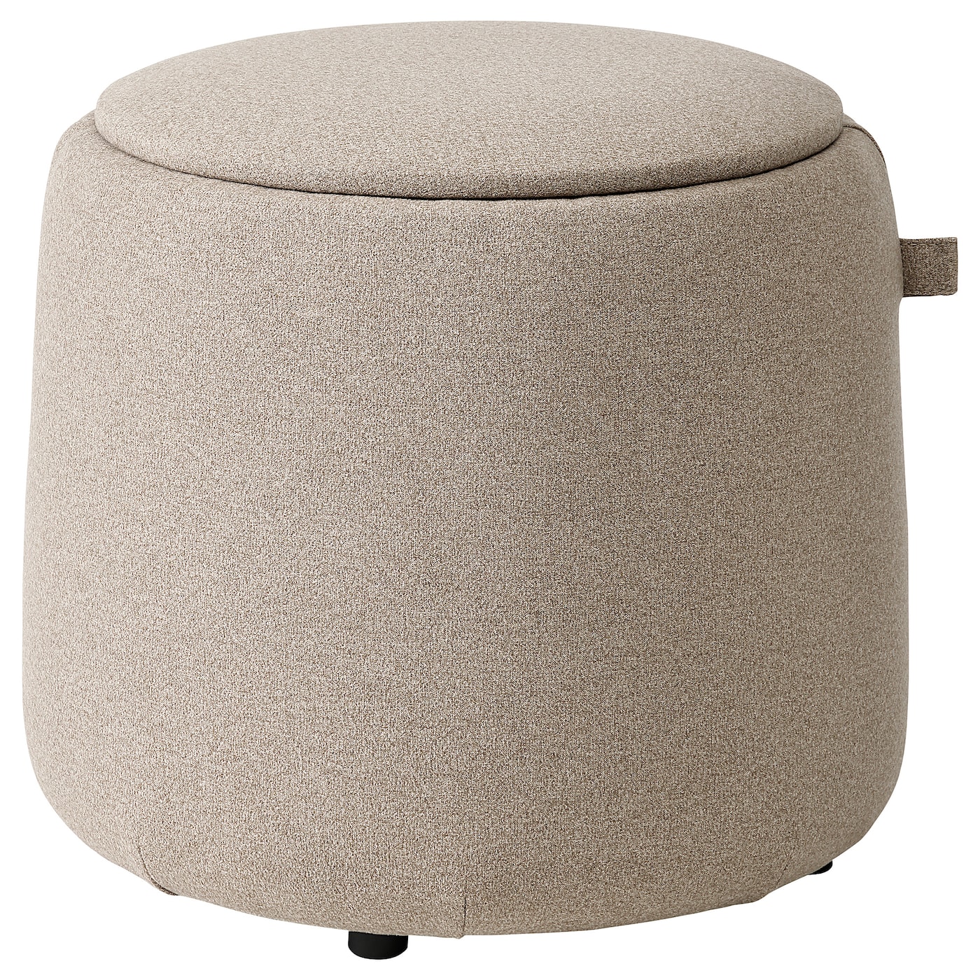 IKEA JÄRRESTAD puf, z pojemnikiem/Tonerud ciemny beż, Średnica: 46 cm