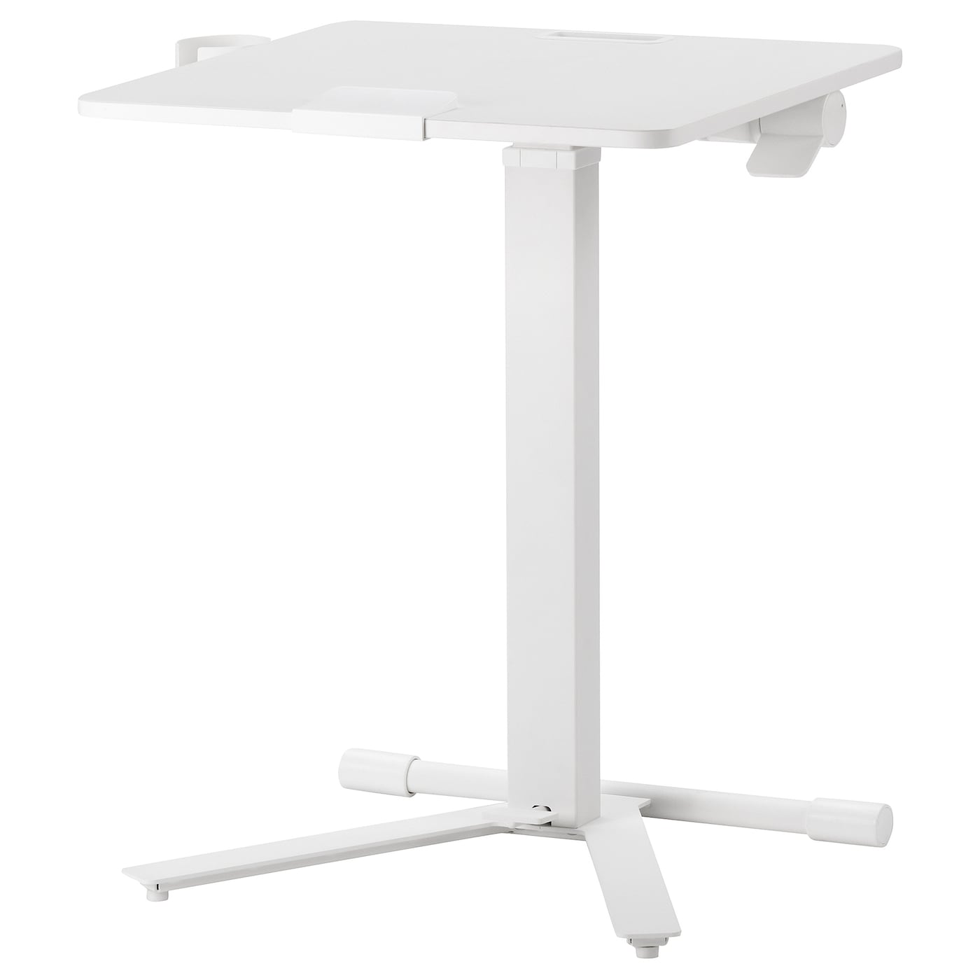 IKEA MITTZON stolik z kółkami na laptop, biały, 66x50 cm
