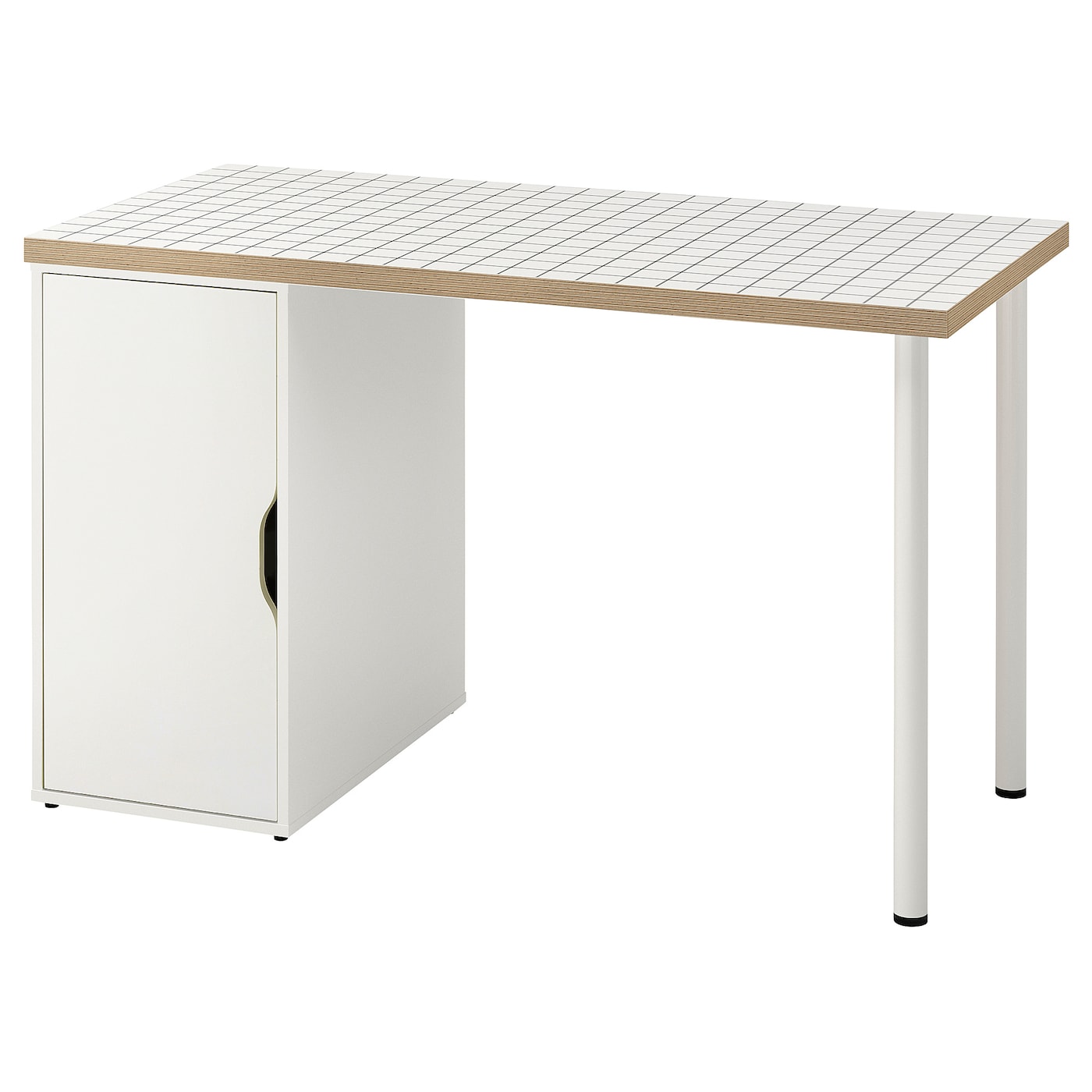IKEA LAGKAPTEN / ALEX biurko, biały/antracyt, 120x60 cm