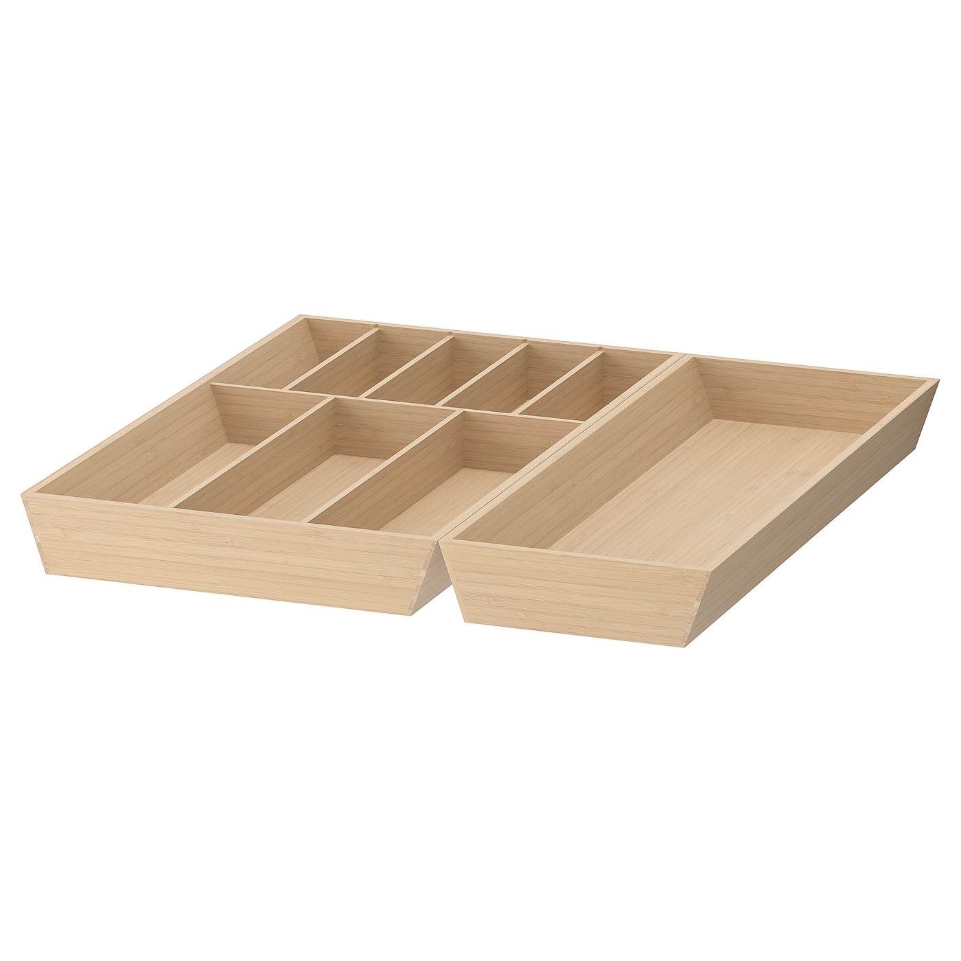IKEA UPPDATERA taca na sztućce/taca na przybory, jasny bambus, 52x50 cm