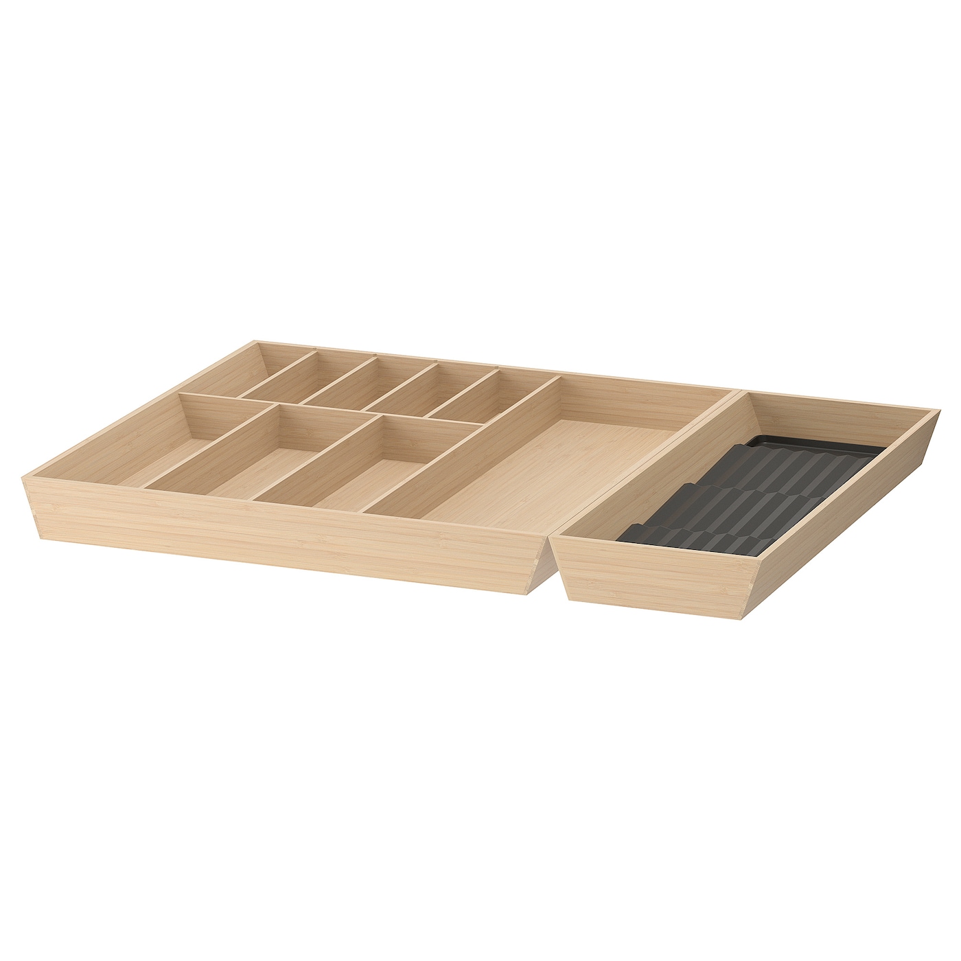 IKEA UPPDATERA taca na sztućce/przegr na przyprawy, jasny bambus, 72x50 cm