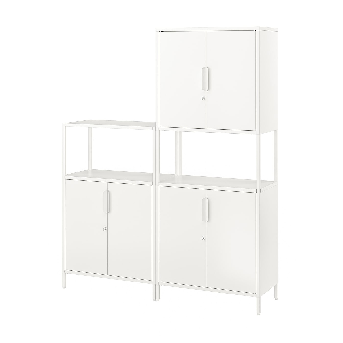IKEA TROTTEN kombinacja szafek, biały, 140x173 cm