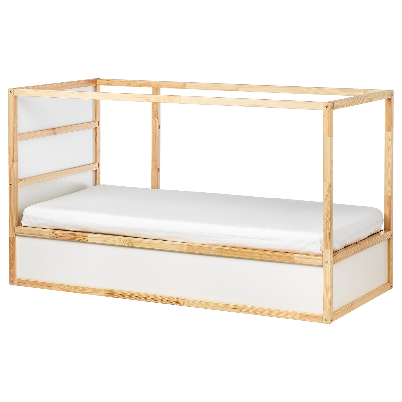 IKEA KURA Dwustronne łóżko, biały/sosna, 90x200 cm