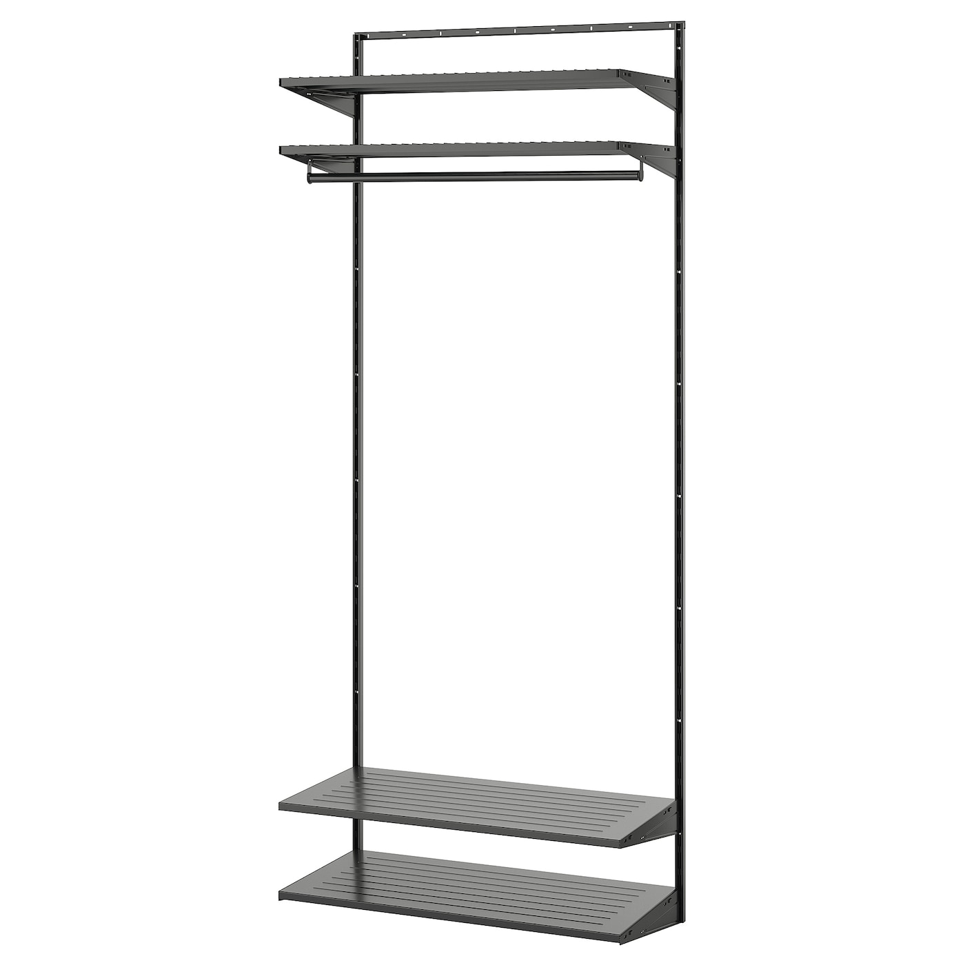 IKEA BOAXEL kombinacja szafy, antracyt, 82x40x201 cm