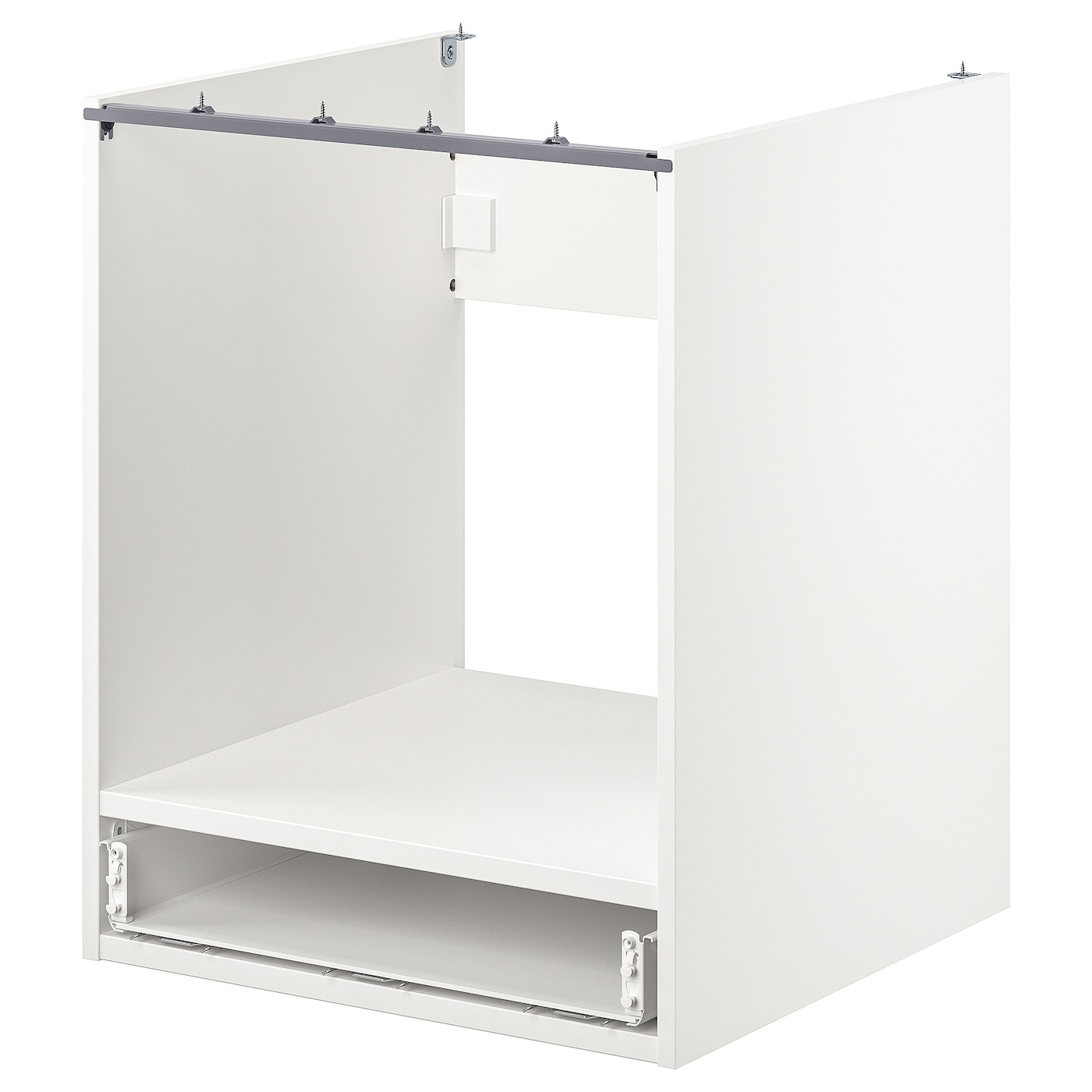 IKEA ENHET szafka stojąca na piekarnik z szufl, biały, 60x60x75 cm