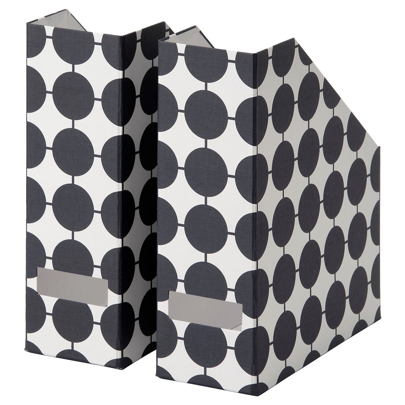 IKEA TJENA segregator, biały czarny/w kropki, Szerokość: 10 cm