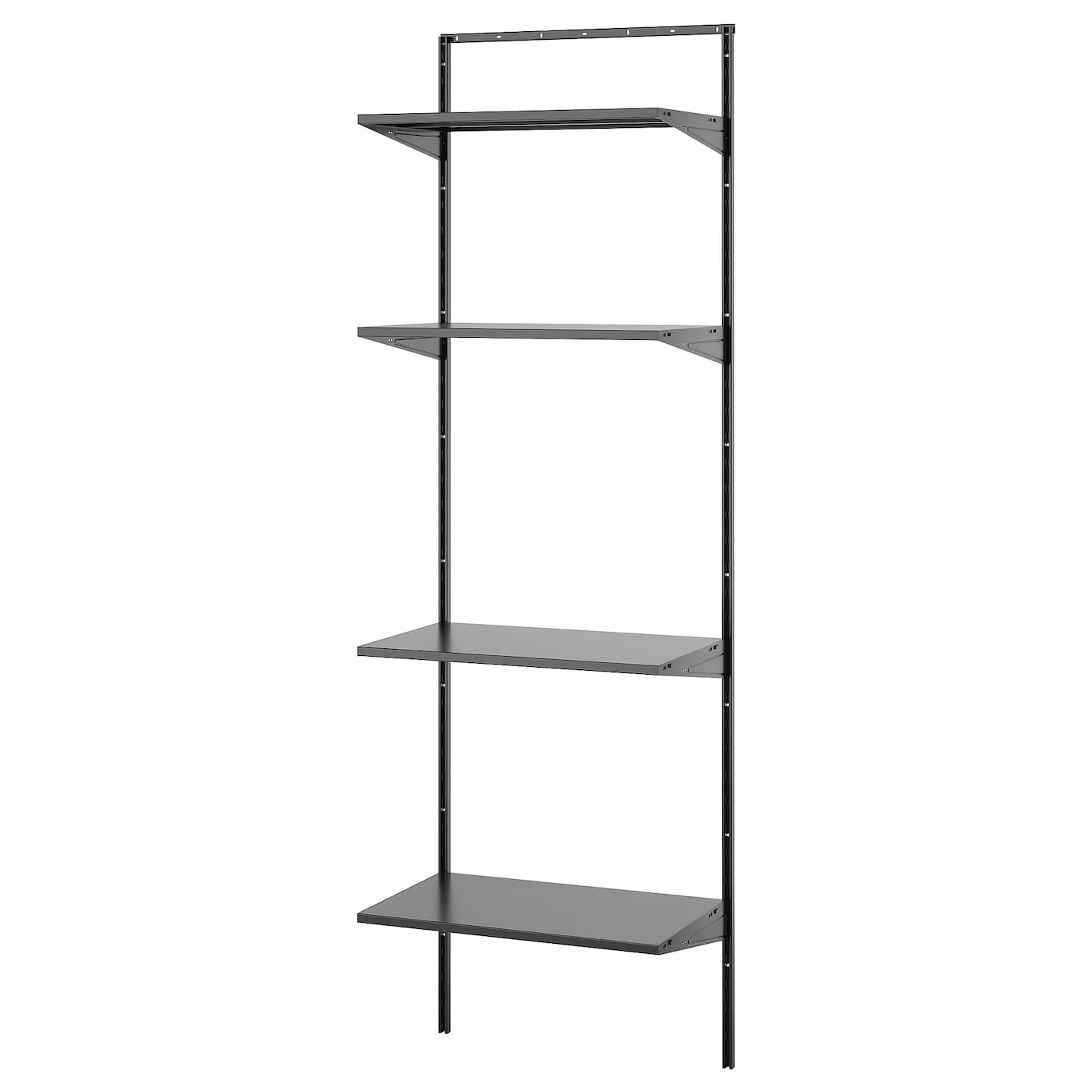 IKEA BOAXEL regał, antracyt, 62x40x201 cm