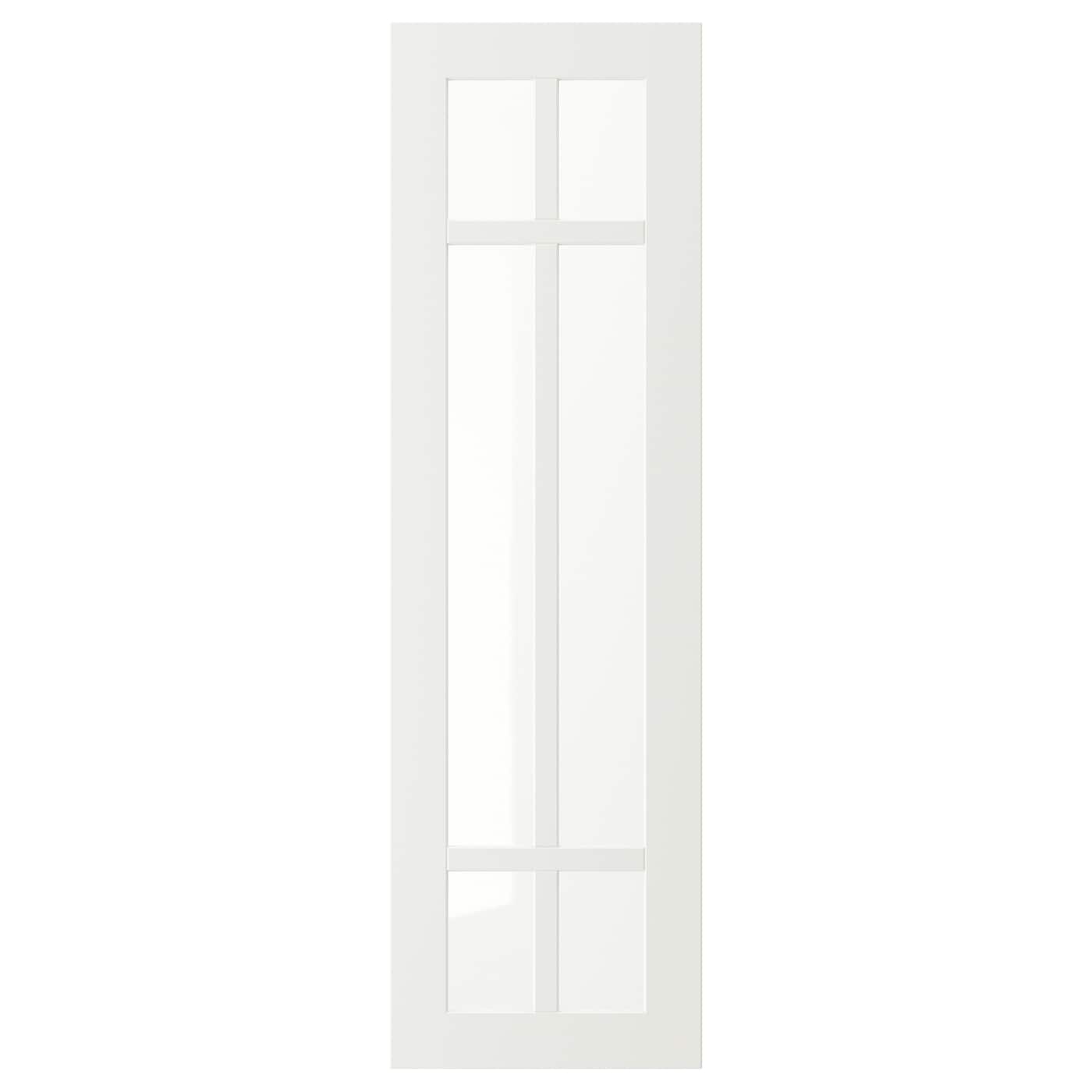 IKEA STENSUND drzwi szklane, biały, 30x100 cm