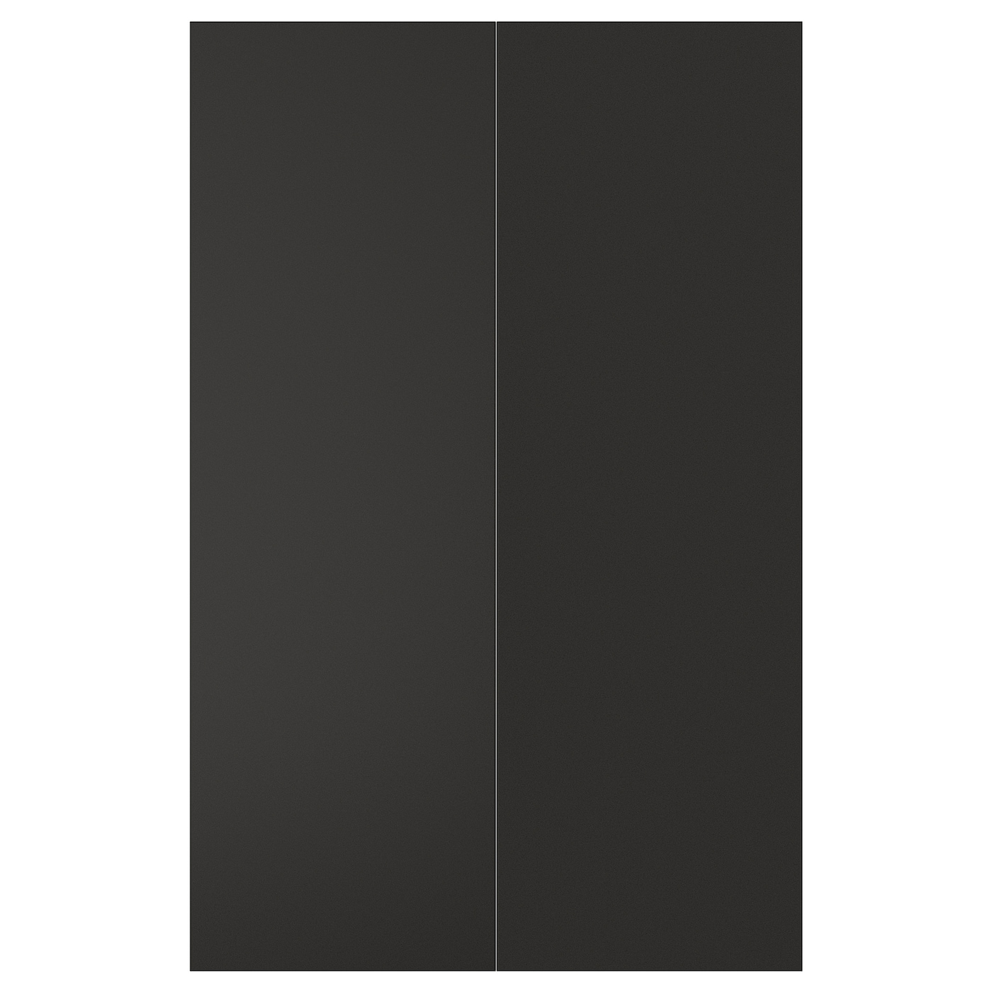 IKEA NICKEBO drz sza nar 2 szt, Matowy antracyt, 25x80 cm