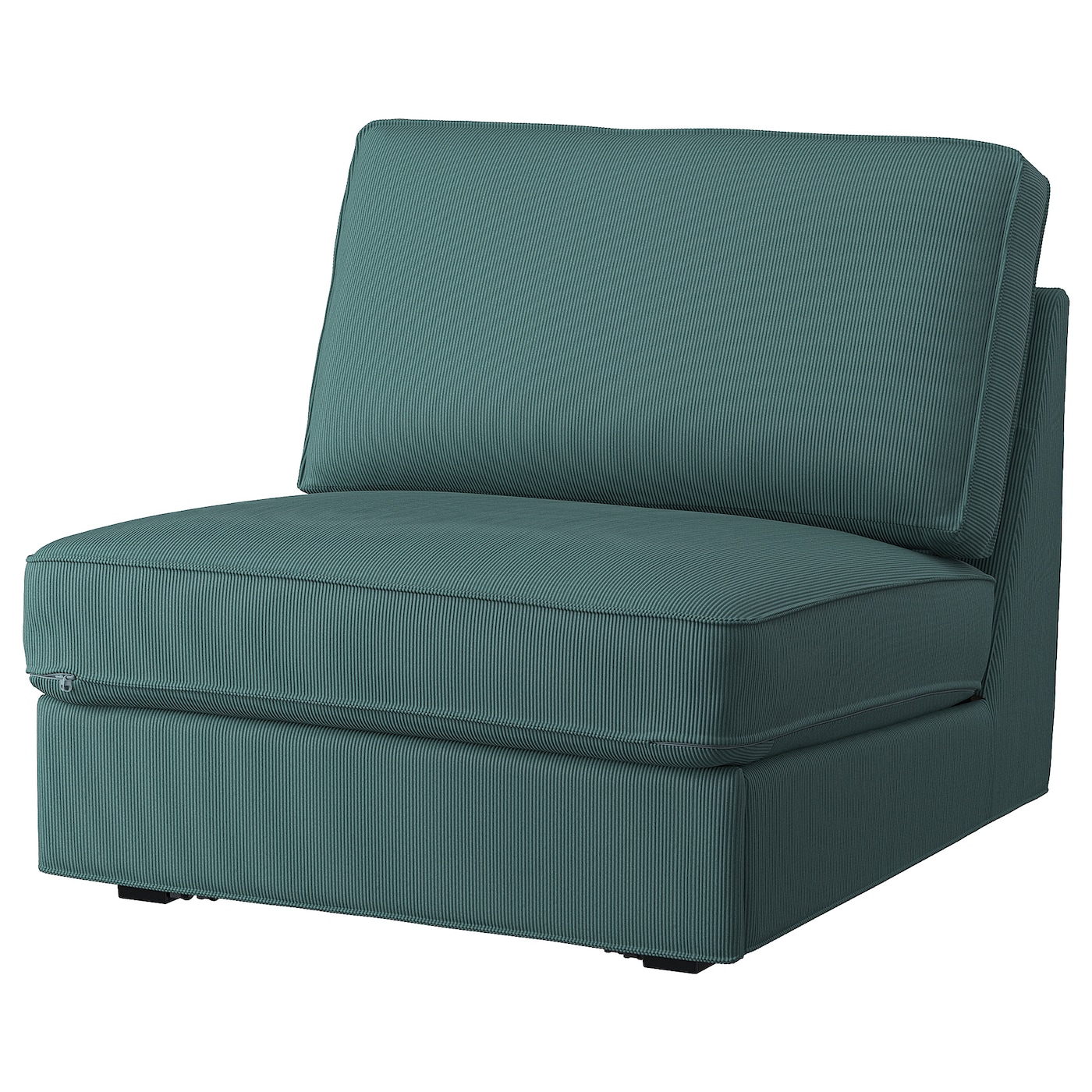 IKEA KIVIK 1o sofa rozkładana, Kelinge szaroturkusowy, Długość łóżka: 197 cm