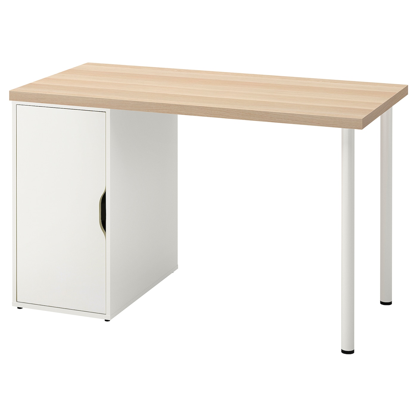 IKEA LAGKAPTEN / ALEX biurko, biała bejca/imit. dębu biały, 120x60 cm
