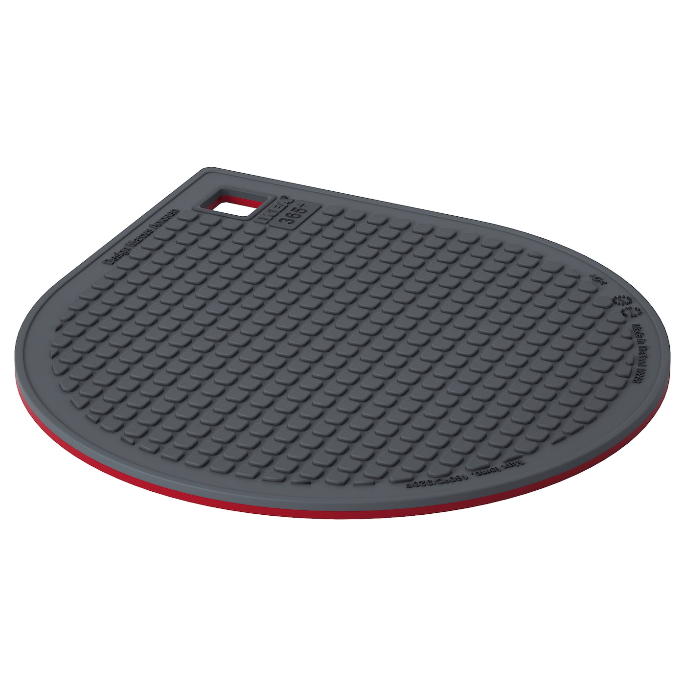 IKEA IKEA 365+ GUNSTIG podstawka pod garnek, czerwony/ciemnoszary, Długość: 21 cm