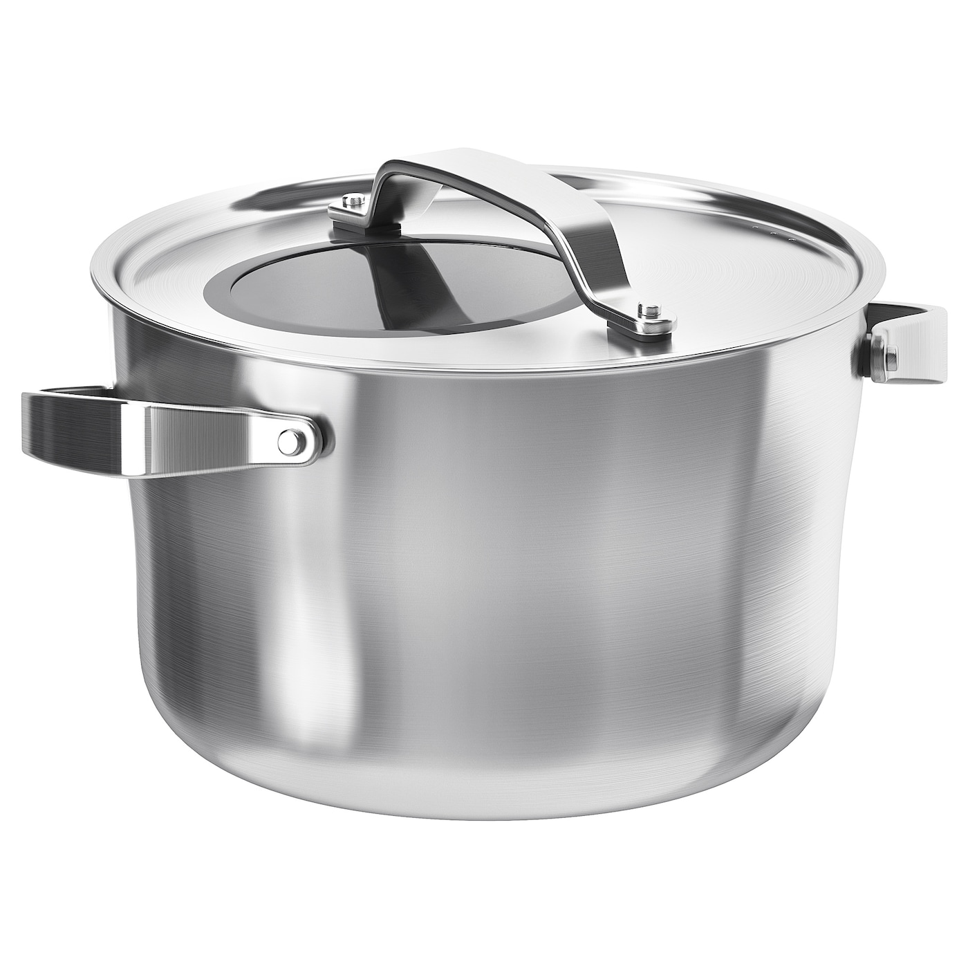 IKEA SENSUELL garnek z pokrywką, stal nierdz/szary, 5.5 l