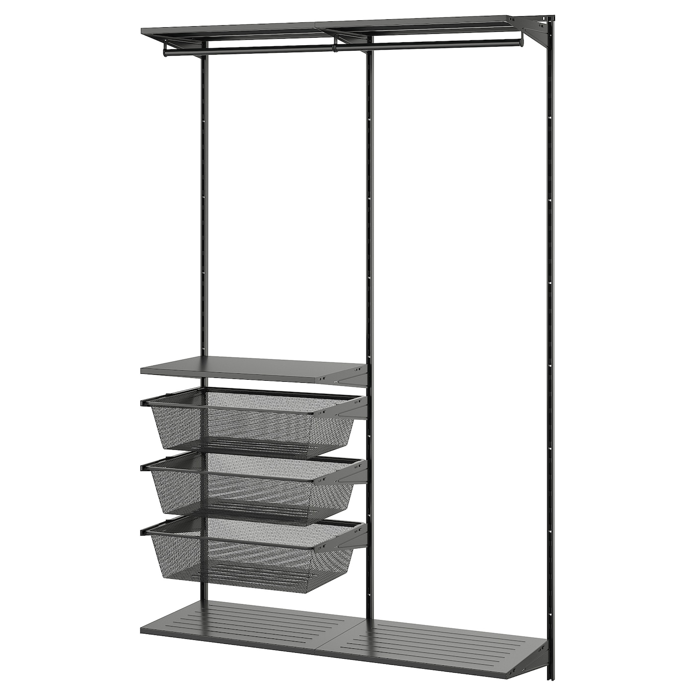 IKEA BOAXEL kombinacja szafy, antracyt, 125x40x201 cm