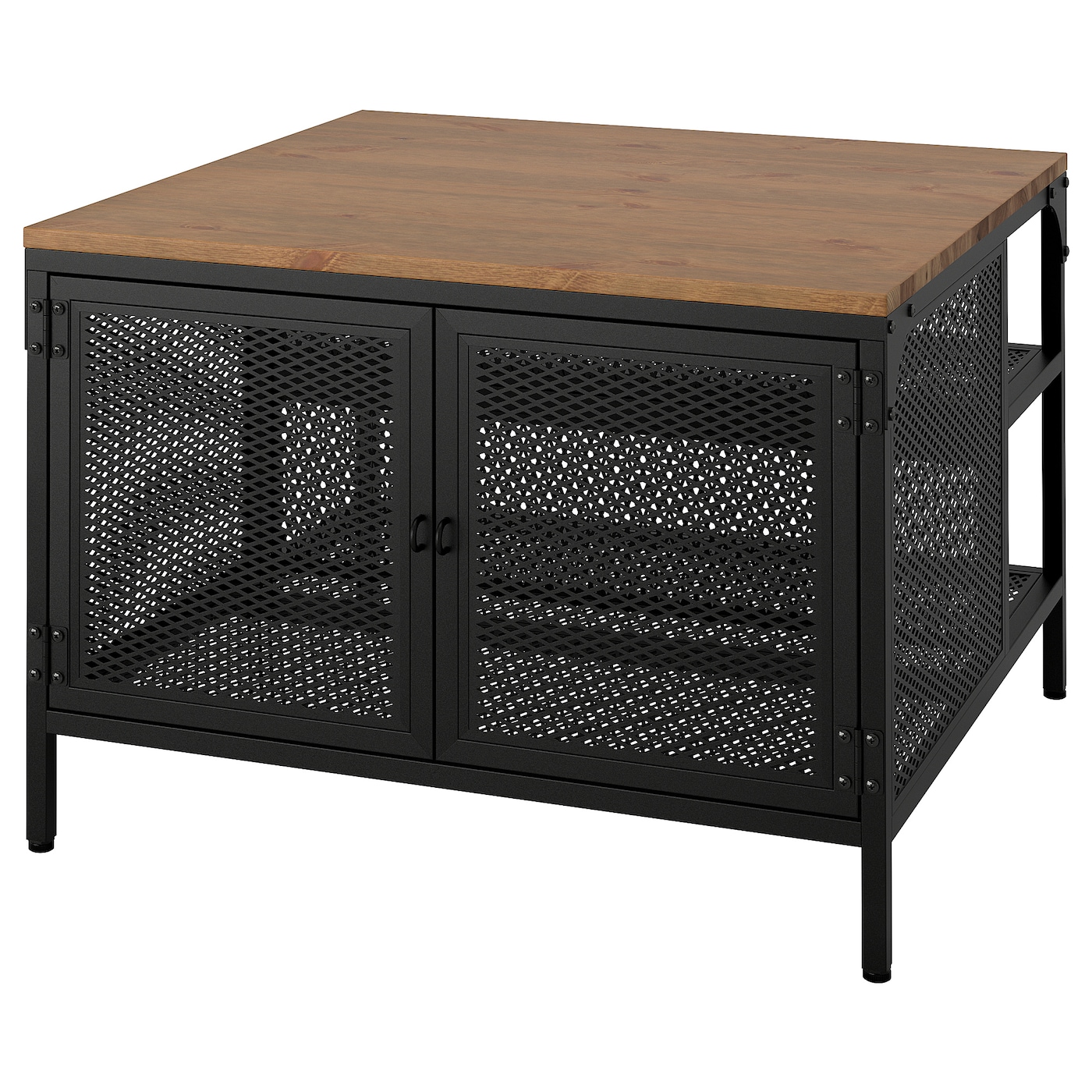 IKEA FJÄLLBO stolik, czarny, 68x68x48 cm