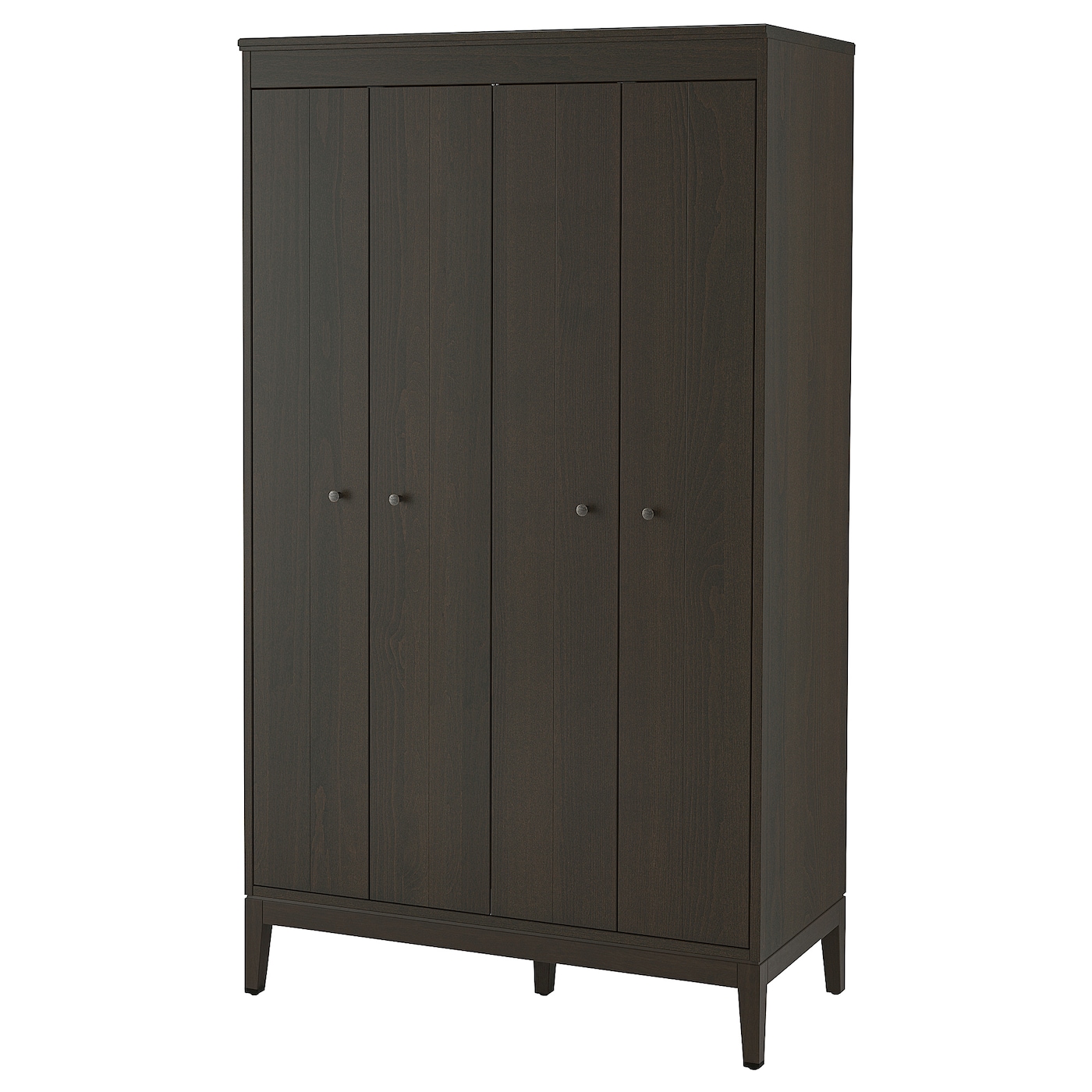 IKEA IDANÄS szafa, ciemnobrązowy bejcowane, 121x211 cm