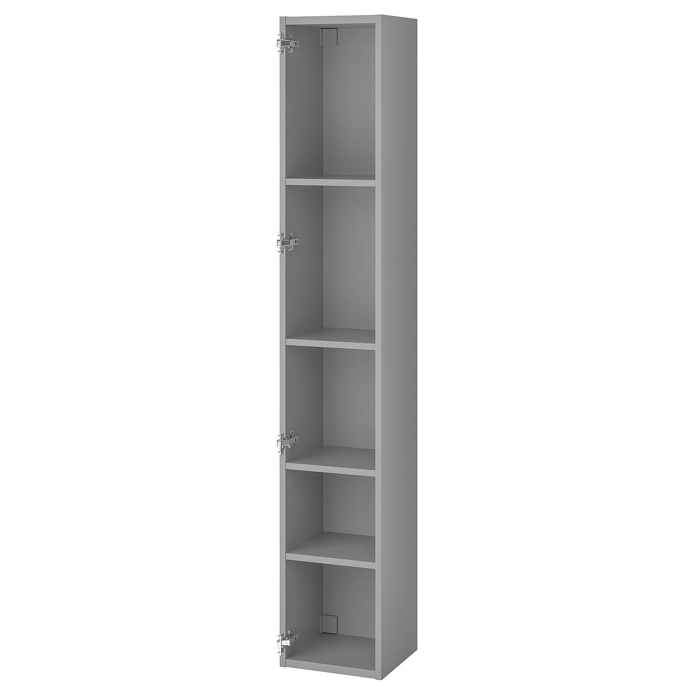 IKEA ENHET szafka wysoka 4 półki, szary, 30x30x180 cm