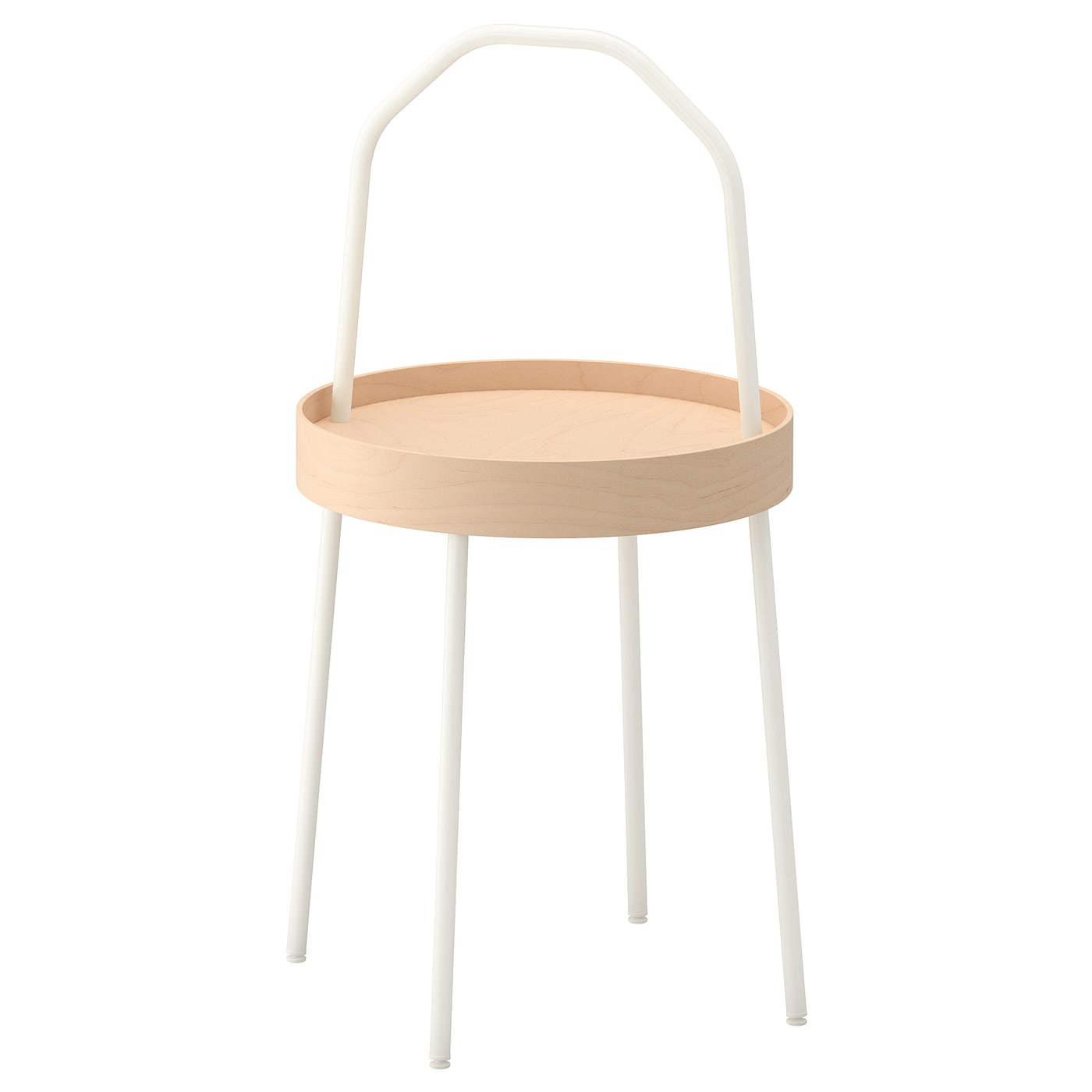 IKEA BURVIK stolik, biały, 38 cm