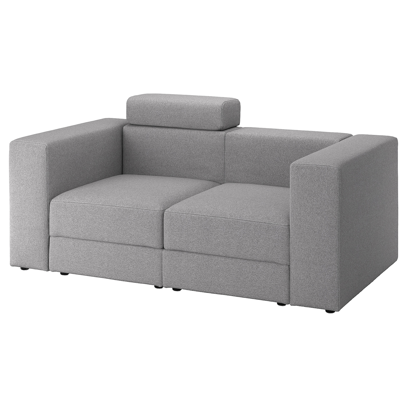 IKEA JÄTTEBO Sofa modułowa, 2-osobowa, z zagłówkiem/Tonerud szary, Głębokość: 95 cm