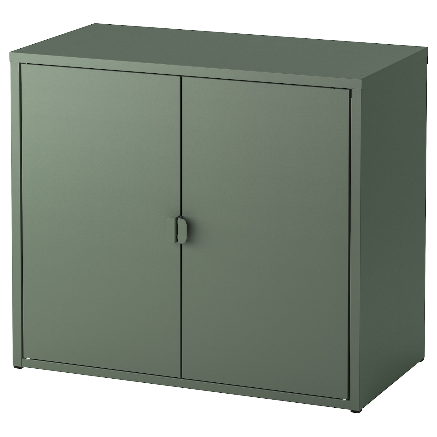IKEA BROR Szafka/2 drzwi, szarozielony, 76x40x66 cm