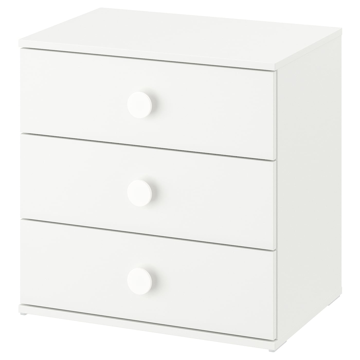 IKEA GODISHUS komoda, 3 szuflady, biały, 60x40x60 cm