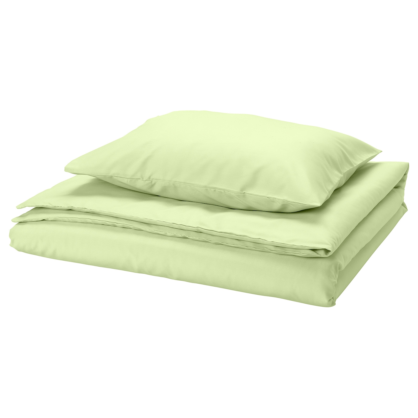 IKEA PILTANDVINGE poszwa na kołdrę i poszewka, jasnozielony, 150x200/50x60 cm
